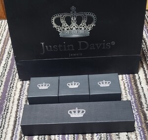 ☆Justin Davis☆美品☆リングケースセット　即決☆ネックレスケースオマケ