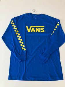 ◯VANS(バンズ)/長袖Tシャツ/ブルー /Lサイズ