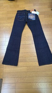 未使用 THE FLAT HEAD フラットヘッド Lot 3007Z ブーツカット ジーンズ デニム W31L36 ワンウォッシュ