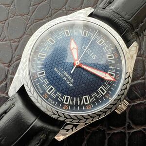 【美品・調整済】オリス ORIS ビンテージ 機械式 手巻き ウォッチ 腕時計 メンズ 中古 アンティーク 動作良好 ディズニー ミッキー NO.864