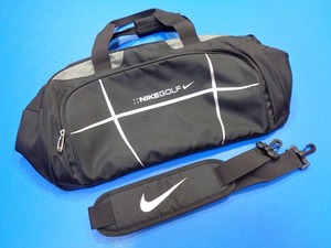 14364■美品 NIKE GOLF ナイキ ゴルフ ボストン バッグ ショルダー バッグ 黒 白