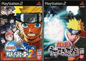 PS2★NARUTO ナルト ナルティメットヒーロー2＋うずまき忍伝★N1