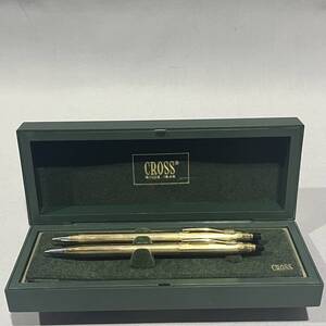 【中古品】CROSS/クロス 10金張ボールペン ペンシル セット