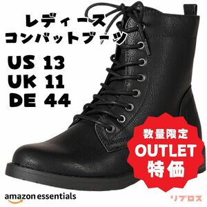 新品 Amazon Essentials コンバットブーツ レディース 女性 US 13 / UK 11 / DE 44 / 日本 30cm women