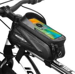 自転車 バッグ トップチューブバッグ ロードバイク スマホホルダー 防水