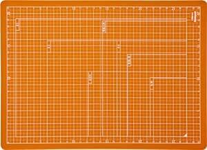 ナカバヤシ カッターマット 折りたたみカッティングマット A4 オレンジ CTMO-A4O