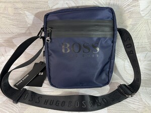 ヒューゴ・ボス HUGOBOSS 未使用 ショルダーバッグ ネイビー 肩掛け