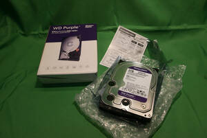 【USED】WD Purple 3TB HDD - 電源投入 16回 使用時間 188時間