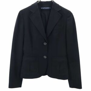 ラルフローレン ウールブレンド テーラードジャケット 7 ブラック RALPH LAUREN レディース