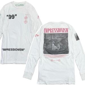 off-white BOAT impressionism L/S TEE ロンT