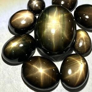 ◆天然ブラックスターサファイアおまとめ30ct◆n ルース 裸石 宝石 コランダム black star sapphire corundum jewelry w2 24