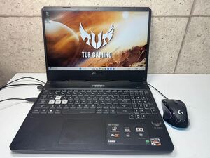 ◎【美品】ゲーミングノートパソコン ASUS TUF Gaming FX505DT AMD Ryzen7 3750H GTX メモリ16GB Windows11 R7G1650AS FX505D 初期化済