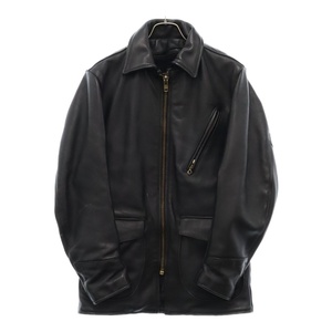 VANSON バンソン CAR COAT 5ポケット ライナー付き カーコート レザー ジャケット ブラック