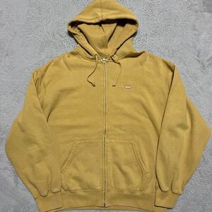 24ss Supreme Overdyed Small Box Zip Up Hooded Sweatshirt パーカー　スウェット　オーバーダイ　L ジップアップ　スモールボックス　