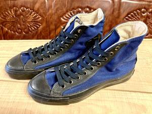 ★☆80s!USA!希少レア!コンバース ALL STAR CLASSIC HI 紺/黒 4.5 23.5cm converse オールスター クラシック チャック ビンテージ 236☆★