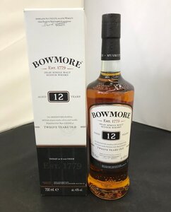 【未開栓】BOWMORE ウイスキー 12年 700ml 40% ボウモア [4](管理番号：059123)