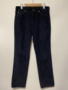 ★USED/LEE/CORDUROY PANTS/STRAIGHT/NAVY/MADE IN USA/リー/コーデュロイ/ストレート/３４インチ/ネイビー/アメリカ製/古着★