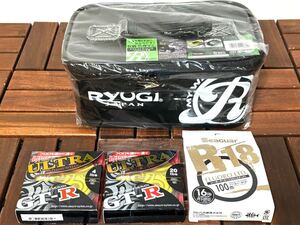 RYUGI リューギ アイテムバッグ III #ブラック、Seaguar シーガー R18 フロロリミテッド 16lb 100m #クリア：未開封未使用品 計4点セット