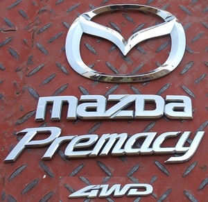 MAZDAプレマシーCREWマツダ純正リアエンブレムCR3WマークPremacy