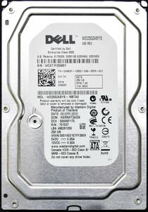 WESTERN DIGITAL WD2500ABYS WD ディスク容量:250GB SATA300 HDD 2010年製造 (Cristal DiscInfo 正常) 使用時間 48060H (管EH155