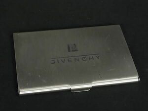 ■美品■ GIVENCHY ジバンシィ カードケース パスケース 名刺入れ メンズ ビジネス 紳士 レディース シルバー系 DE9318