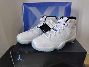 貴重　激安新品　2014年製　NIKE AIR JORDAN 11 RETRO 378037-117 　27センチ エアジョーダン 11 レトロ ホワイト/レジェンドブルー 