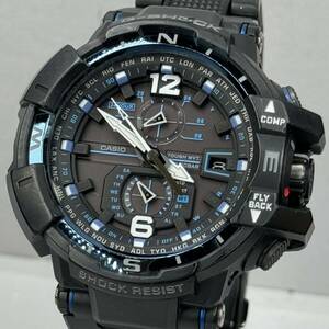 美品 G-SHOCK GW-A1100FC-1AJF グラビティマスター タフソーラー 電波受信 電波ソーラー マルチバンド6 ブラック FCコンポジットバンド