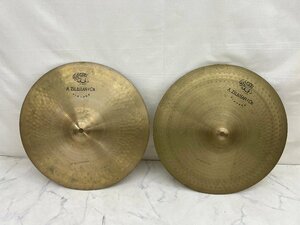 Y1985　中古品　打楽器　シンバル　Zildjian　ジルジャン　VINTAGE Hihat Top+Bottom ペア　14インチ