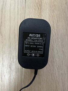 A196 ALEXON ACアダプター TJD-2003 DC12.5V 400mA 中古