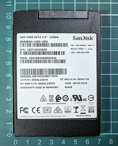 【送料無料】SanDisk SD8SB8U128G1001 128GB SATA SSD【短使用品】【動作品】(003)