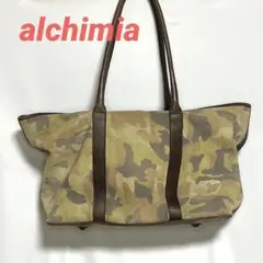 イタリア製 alchimia/アルキミア 迷彩柄 ミリタリー柄 トートバッグ