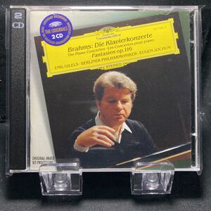 ☆中古2CD☆ ERAHMS ：DIE KLAVIERKONZERT・ FANTASITEN OP．116 GILELS / BERLINER PHILHARMONIKER / JOCHUM 2枚組CD