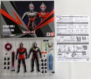 中古フィギュア ULTRA-ACT ウルトラマンダーク(SD)＆ウルトラセブンダーク(SD) 「ウルトラマンギンガ」 魂ウェブ商店限定