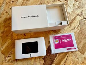 【10ヶ月使用】楽天モバイル Rakuten WiFi Pocket 2C ZR03M (WHITE) モバイルルーター