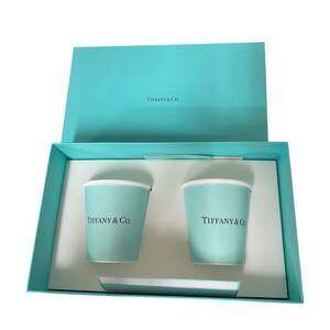 【未使用品】 ティファニー　コーヒーカップタンブラー　２客セット Tiffany グラス コップ S79009RE