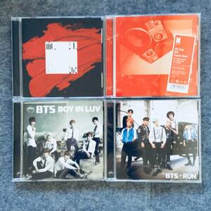 BTS 防弾少年団　血、汗、涙　MIC Drop DNA Crystal Snow　BOY IN LUV　RUN　CD 4枚セット