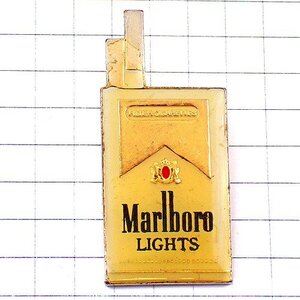 ピンバッジ・マルボロライト煙草タバコの箱 MARLBORO-LIGHTS◆フランス限定ピンズ◆レアなヴィンテージものピンバッチ