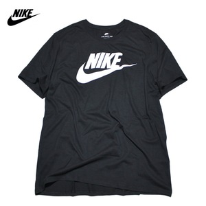 【新品】ナイキ ICON 半袖 Tシャツ【010：黒】L ビッグ スウッシュ スウォッシュ ロゴ トレ NIKE