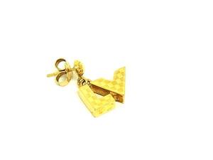 1円 ■美品■ LOUIS VUITTON ルイヴィトン M67077 ブックル ドレイユ ラブレターズGM 1点のみ ピアス アクセサリー ゴールド系 FI6122