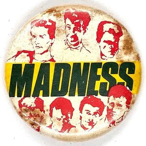 マッドネス ビンテージ 缶バッジ MADNESS Vintage Badge バンド スカ 音楽 Music Band SKA Union Jack UK