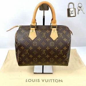 【超美品 真贋鑑定済 パドロック】 LOUIS VUITTON ルイヴィトン モノグラム スピーディ 25 ハンドバッグ レディース バッグ