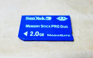 sandisk メモリースティック pro duo 2.0gb magicgate