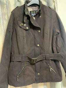barbourバブアー barrel　jacket(インターナショナルジャケット）レディース　オイルコート　EU40　UK14 USED