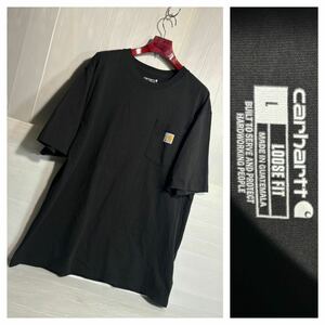 CARHARTT カーハート　黒　LOOSE FIT 半袖　ポケットTシャツ　L ブラック