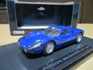 エブロ 1/43 「 ポルシェ904 カレラGTS 」 1964ｙ ネイビーブルー ・送料 400円（レターパック）