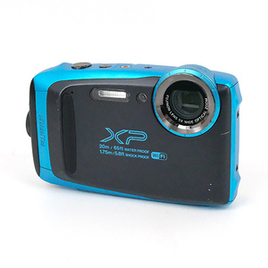 【中古】FUJIFILM デジタルカメラ FinePix XP130 スカイブルー/1640万画素 液晶画面いたみ [管理:1050025016]