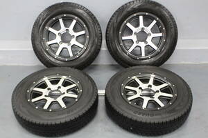 2406【バリ溝】iceGUARD アイスガード G075　175/80R16　2021年製　MID ROADMAX マルカ ロードマックス WF-8 アルミ　PCD139.7　ジムニー