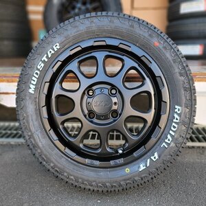 軽トラ 軽バン 14インチ 新品 タイヤホイールセット マッドスター ラジアル AT 155/65R14 ホワイトレター