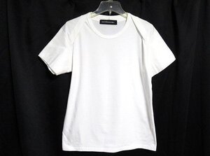 N6338:mercibeaucoup,（メルシーボクー）袖リブデザインTシャツ/白/1：35