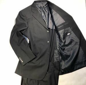 新品【サイズYA8 XXL相当★特価礼服】3Bシングルスーツ ブラックフォーマル 背抜き/サイドベンツ 82cm/2タック 背広リクルートセットアップ